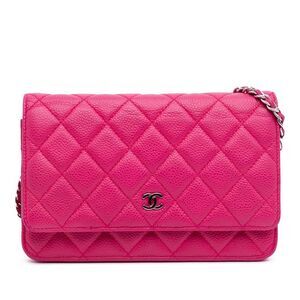 Pre Loved chanel Women Pink Crossbody Bags